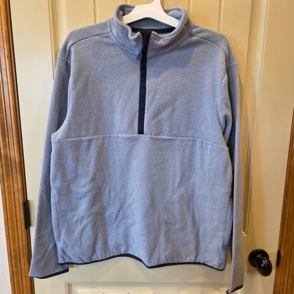 Goodfellow & Co Other - Men’s Polar Fleece High Neck 1/2 Zip Sweatshirt Blue Size Large Outdoor Ranch